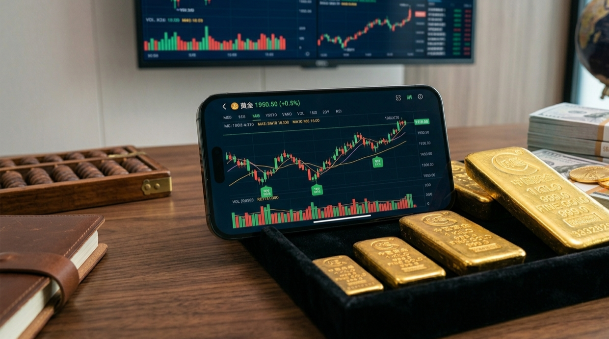 金价重拾上行动能，四连涨后站上短期均线